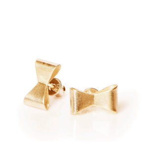 ALE. RIBBON earrings (K/K -210x - AG/AU), gold-plated silver