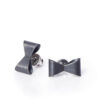 ALE. RIBBON earrings (K/K -210x - AGox), oxidised silver
