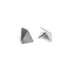 ALE. ORIGAMI earrings (O/K -41- AG), silver