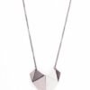 ALE. ORIGAMI HEARTS necklace (SO/N -105- AG), silver