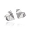 ALE. ORIGAMI HEARTS earrings (SO/K -110- AG), silver
