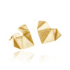 ALE. ORIGAMI HEARTS earrings (SO/K -110- AG/AU), gold-plated silver