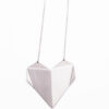 ALE. ORIGAMI HEARTS necklace (SO/N -103- AG), silver