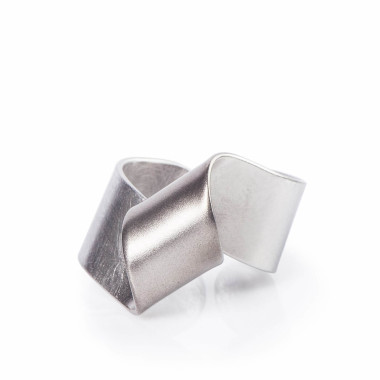 ALE. SERPENTINES ring (S/P -2- S), stainless steel
