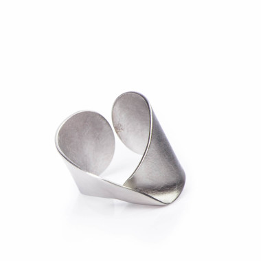 ALE. SERPENTINES ring (S/P -5- S), stainless steel