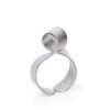 ALE. SERPENTINES ring (S/P -2- S), stainless steel
