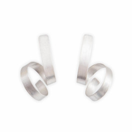 ALE. SERPENTINES earrings (S/K -430- AG), silver