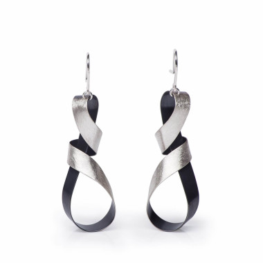 ALE. SERPENTINES earrings (S/K -3- AG), silver