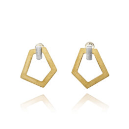 ALE. AIR earrings (A/K -6- S/AU), gold-plated stainless steel