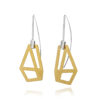 ALE. AIR earrings (A/K -7- S/AU), gold-plated stainless steel