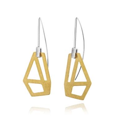 ALE. AIR earrings (A/K -7- S/AU), gold-plated stainless steel