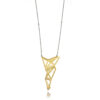 ALE. AIR necklace (A/N -3- AG/AU), gold-plated silver