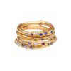 ALE. ID rings, gold-plated silver