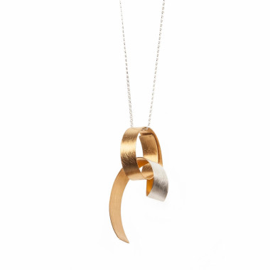 ALE. THE Y SET necklace (Y/N -419- AG/AU), silver