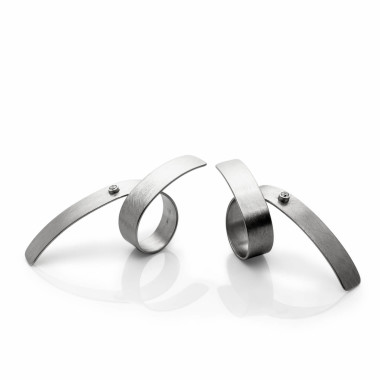ALE. THE Y SET ring (Y/P -427- S), stainless steel