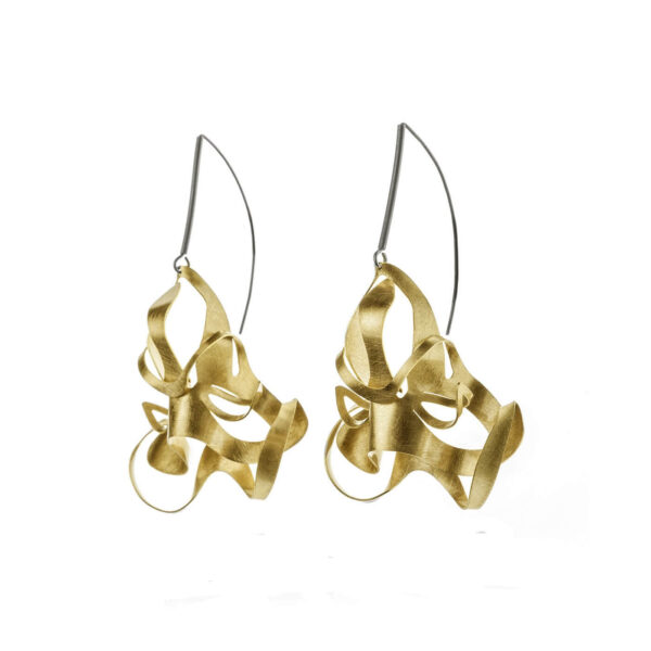 ALE. BIONIC earrings (B/K -8- M), brass