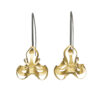 ALE. BIONIC earrings (B/K -9- M), brass