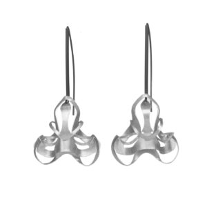 ALE. BIONIC earrings (B/K -9- S), stainless steel