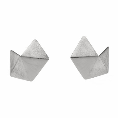 ALE. ORIGAMI earrings (OK/K -116- AG), silver