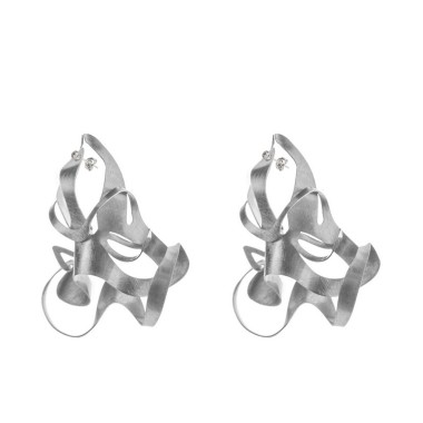 ALE. BIONIC earrings (B/K -14- S), stainless steel