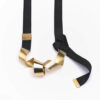 ALE. SERPENTINES necklace (S/N -204- M black), brass