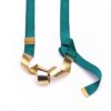 ALE. SERPENTINES necklace (S/N -204- M green), brass
