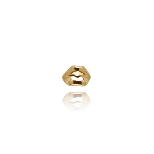 ALE. KISS pin (C/Pi -4- AU), gold-plated silver