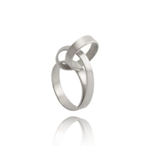 ALE. KNOT ring (Y/P -432- S), stainless steel