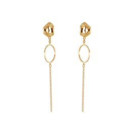 ALE. KISS earrings (C/K -5- AU), gold-plated silver