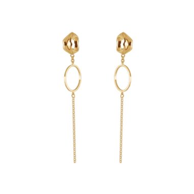 ALE. KISS earrings (C/K -5- AU), gold-plated silver